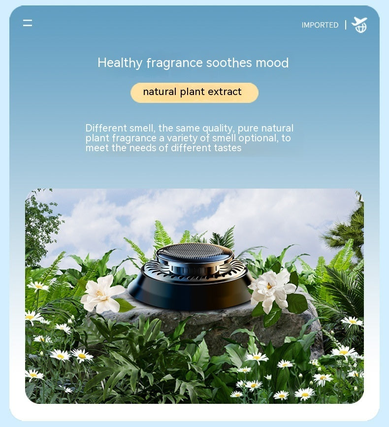 Solar-Powered Rotating Car Diffuser – Kinetic Fragrance air freshener Diffuser car