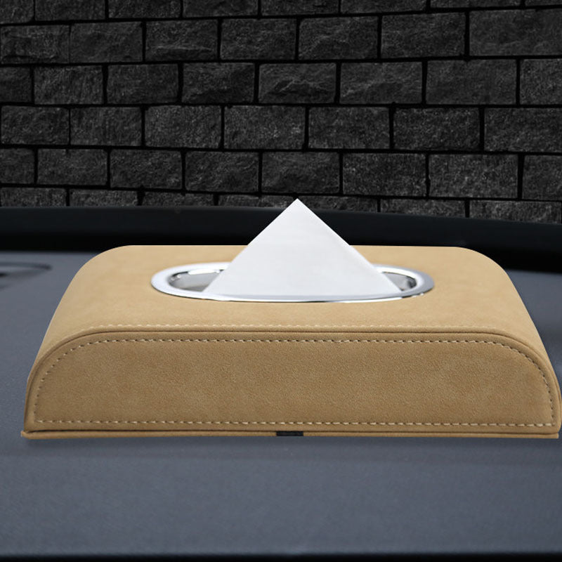 Luxury Leather Car Tissue Holder Box – Dashboard or Backseat car tissue box