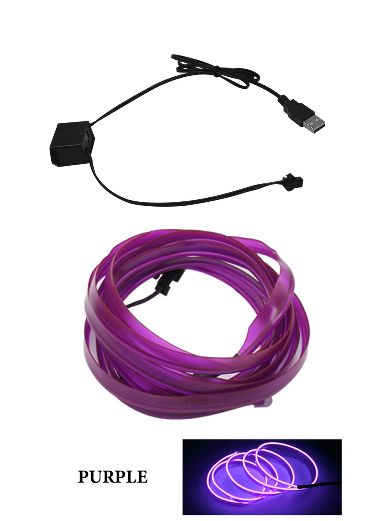 Car interior LED lights Atmosphere Strip – USB Interior led for cars